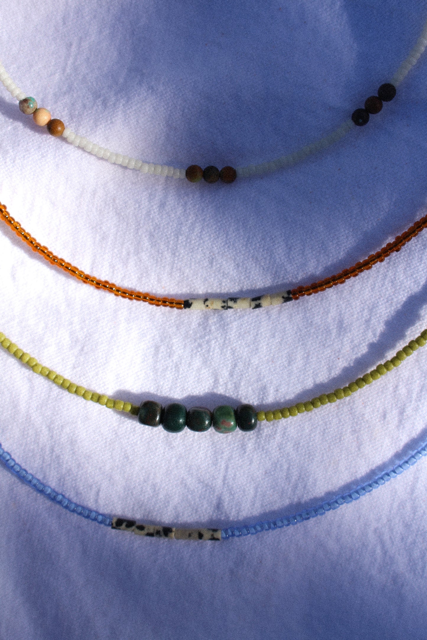 Dalmatian Jasper Necklace - Amber