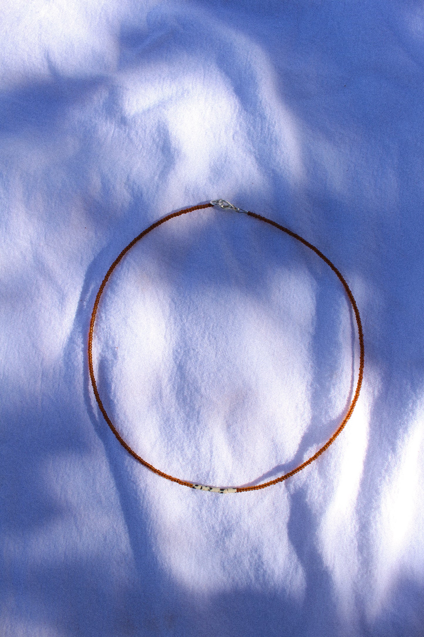 Dalmatian Jasper Necklace - Amber